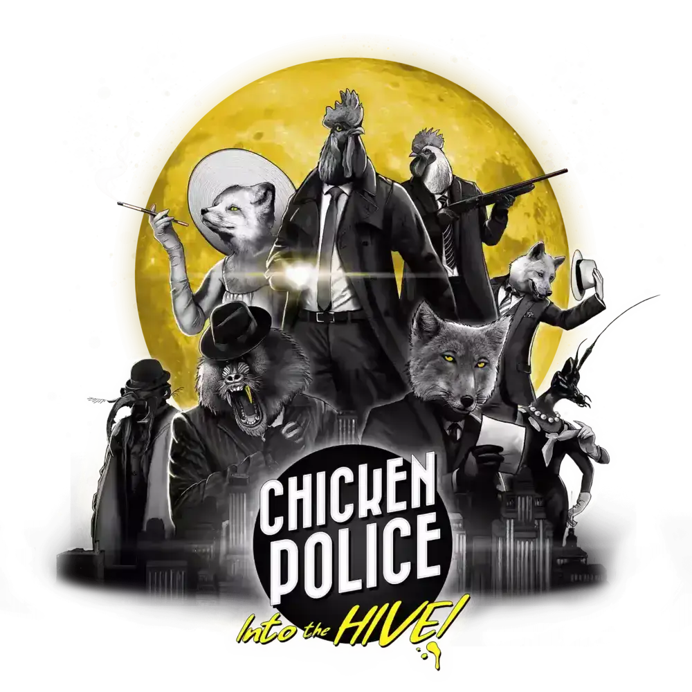 Chicken Police - Into the HIVE! logo